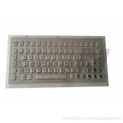 Stainless Steel Industrial Metal Keyboard With 86 Keys , Ke